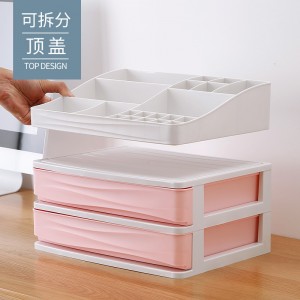 Multilayer cosmetics plastic storage box 01