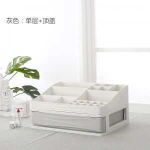 Multilayer cosmetics plastic storage box 02