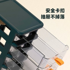 Multilayer drawer transparent plastic storage box