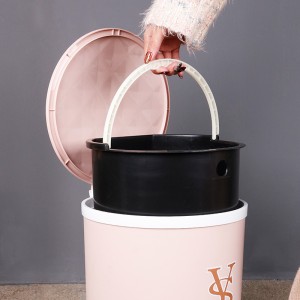 Practical slow drop multifunctional plastic sanitary bucket