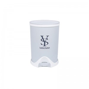 Practical slow drop multifunctional plastic sanitary bucket