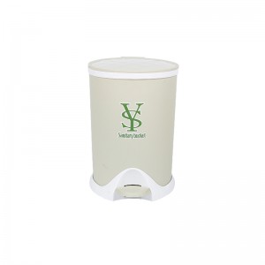 Practical slow drop multifunctional plastic sanitary bucket