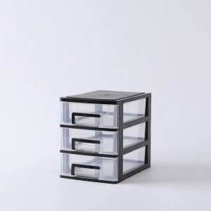 Transparent drawer multilayer storage plastic box