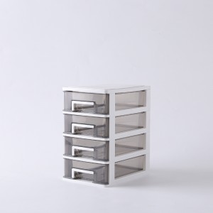 Transparent drawer multilayer storage plastic box