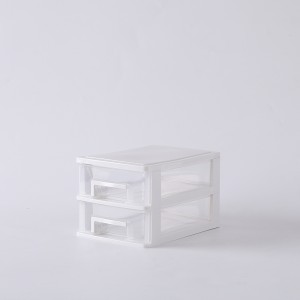 Transparent drawer multilayer storage plastic box