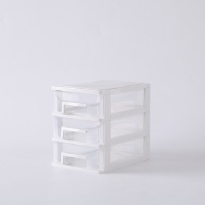 Transparent drawer multilayer storage plastic box