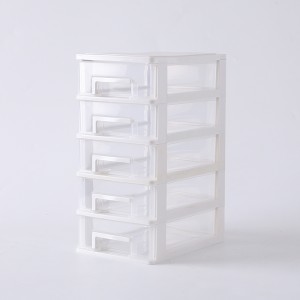 Transparent drawer multilayer storage plastic box