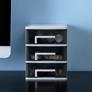 Transparent drawer multilayer storage plastic box