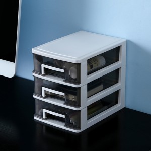 Transparent drawer multilayer storage plastic box