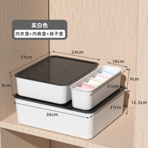 Underwear simple storage plastic box