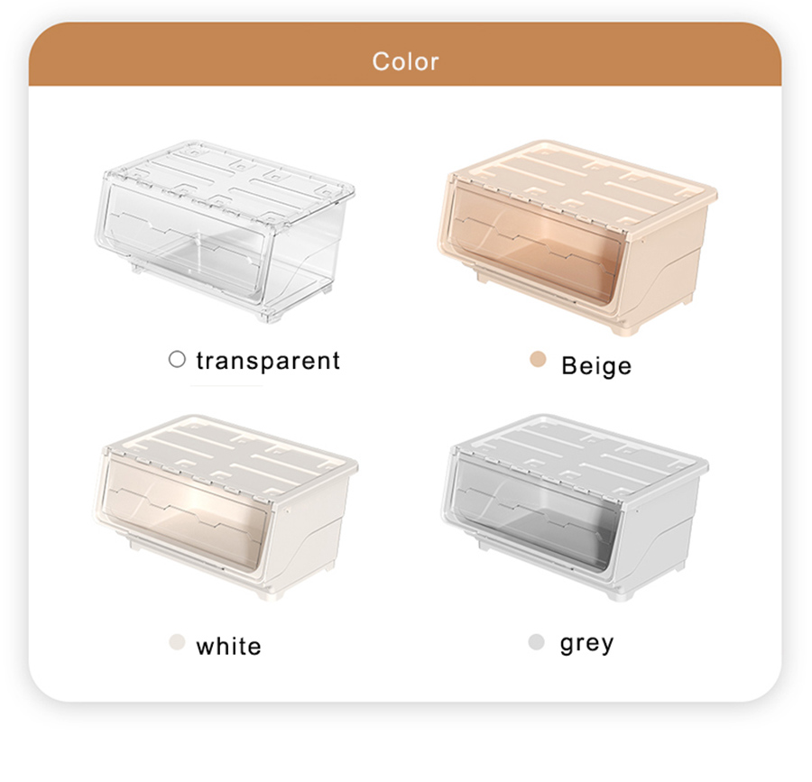 फोल्डिंग स्टैकेबल सुविधाजनक भंडारण प्लास्टिक बॉक्स (11)