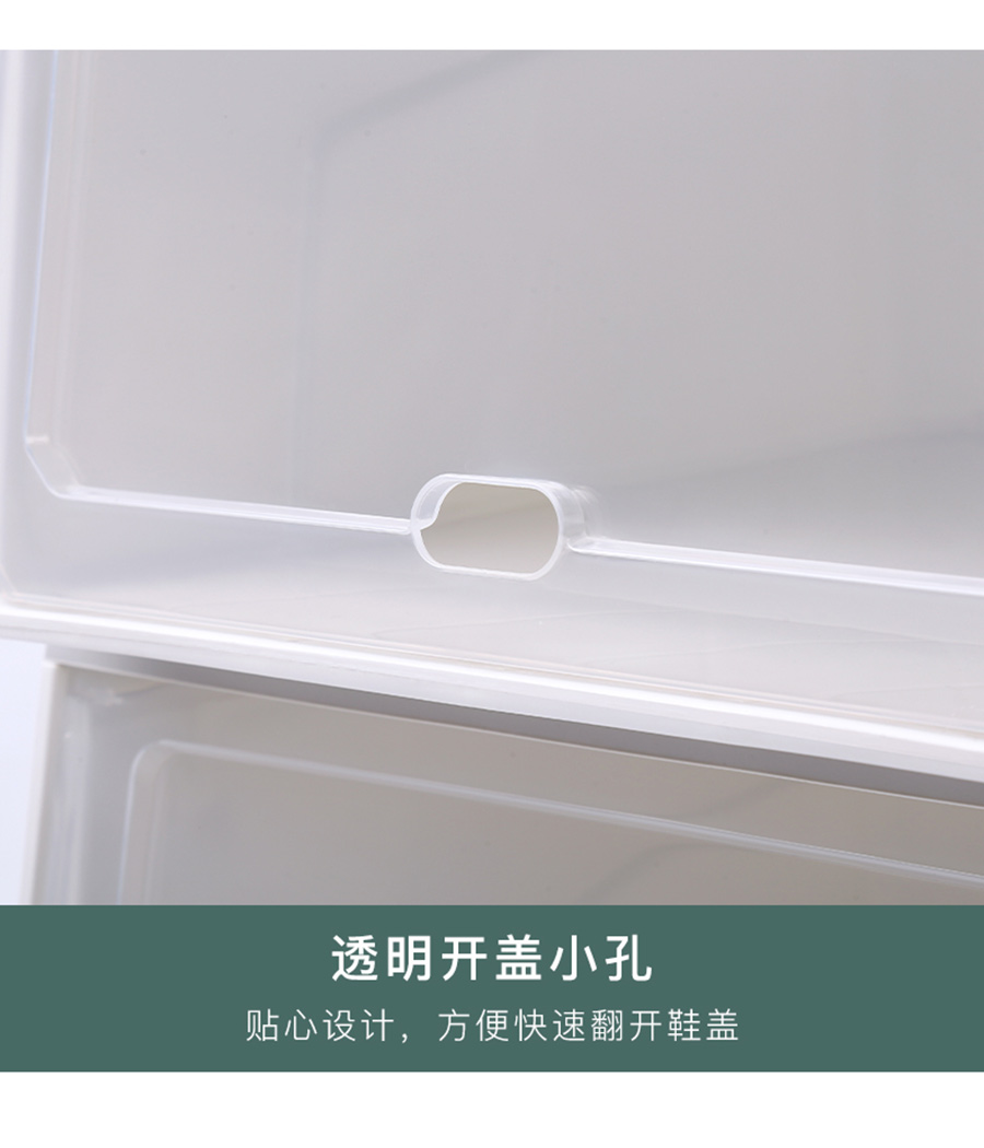 Stackable folding plastic transparent storage box box (18)